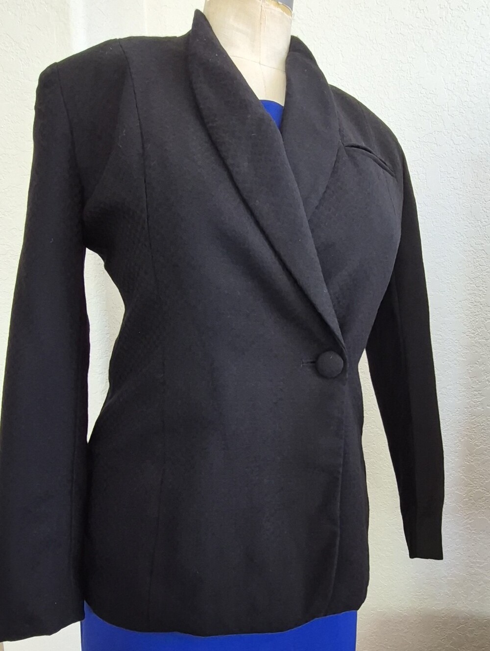 Saville Suite Petite Vintage Worsted Wool Blazer Sz 4 Petite